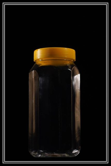 جار 2 کیلویی6ضلعی شفاف دهانه 90